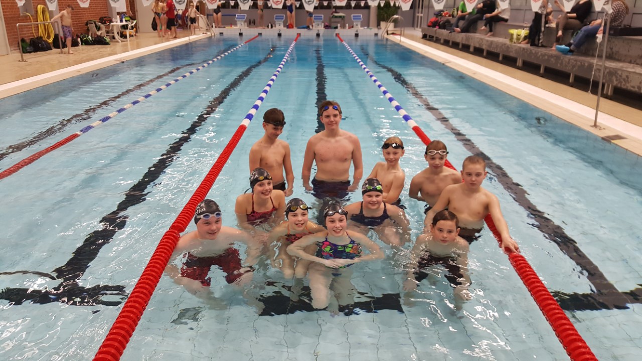 image: Våra duktiga simmare i B-gruppen